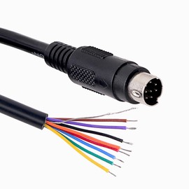 Mini DIN 8 pin Male MD8 to Wire End Connecter Adapter Cable (3mtr)
