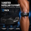 Patellar Tendon Support Strap, 2 Pack Knee Strap with Dual-Length