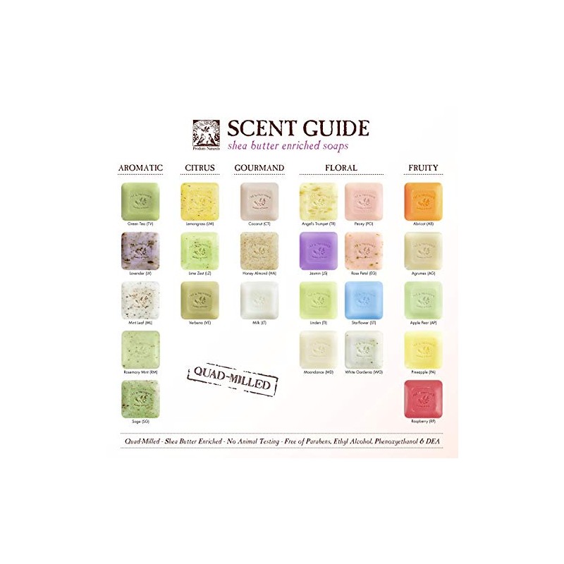 Pre de Provence Artisanal Soap Bar, Natural French Skincare, Enriched