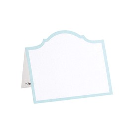 Caspari Arch Die-Cut Place Name Cards in Robin's Egg Blue - 8 Per Package