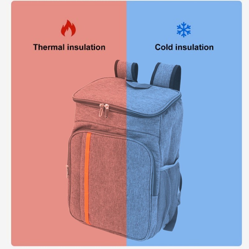 Thermal Insulated Food Delivery Backpack Oxford Cloth and PEVA 18L