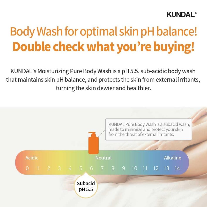 KUNDAL Pure Body Wash 500 ml (Amber Vanilla)