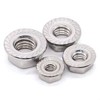 Glvaner M12-1.75 Thread Size (10 pcs) Stainless Steel Serrated Flange