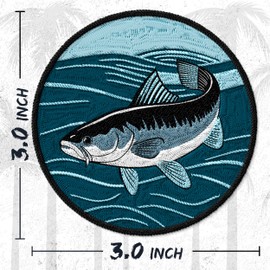 Catfish Patch for Clothes – Embroidered Iron on Patch for Backpack Jacket - Fabric Patches for Clothes Souvenirs & Gifts for Animal Lovers ID45095