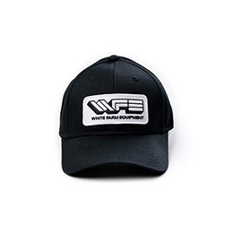 White Farm Equipment Tractor Logo Hat, Solid Black