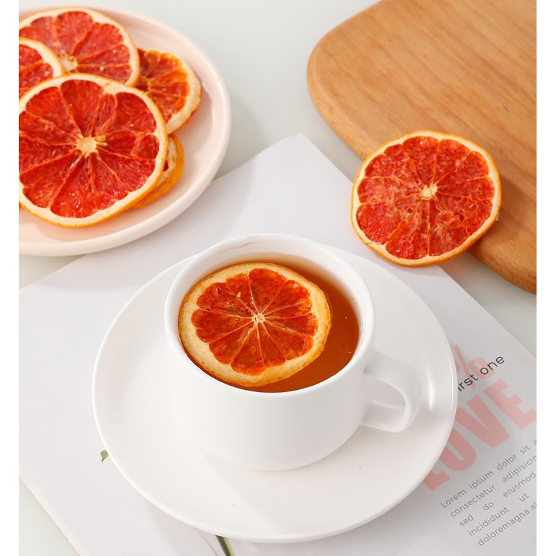 Premium Dried Grapefruit Slices 3.5 Oz/100g,Dehydrated Grapefruit,100% Natural,No Additives &