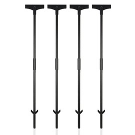 4-Pack Yard Sign Stakes for Outside Ground, 36 Inch Aluminum Yard Sign Holder Stand for Fence Road Parking Street Stop (3ft)
