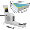 200cm Stadiometer Wall Mounted Growth Measuring Height Ruler, Roller Ruler