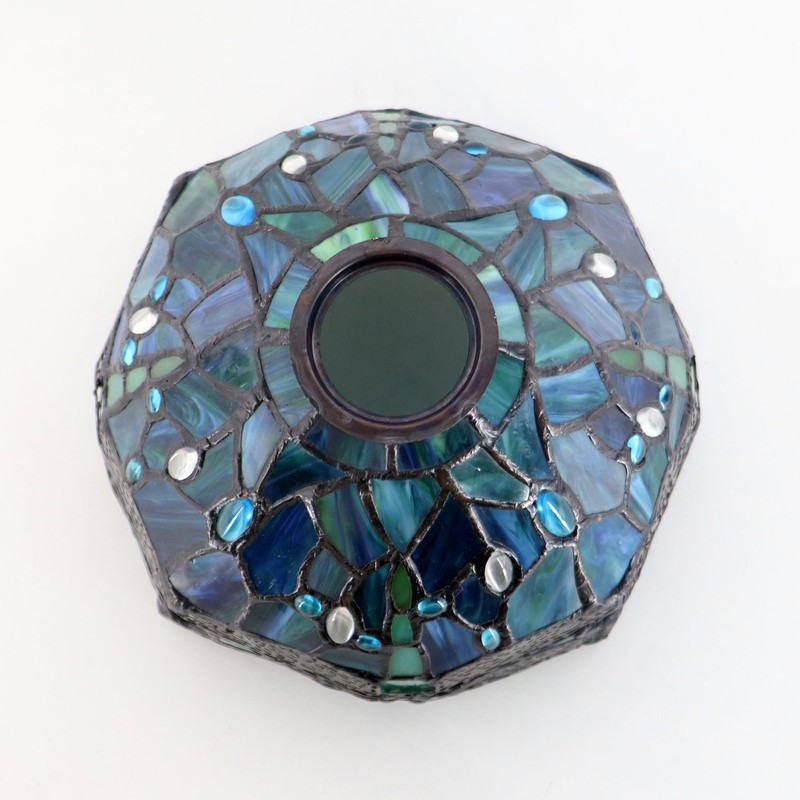 HWFEI Small Tiffany Lamp Shade 8 Inch Accessories Replacement Stained