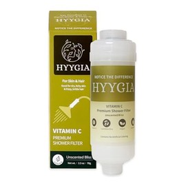 Premium Vitamin C Shower Filter for Hair and Skin - High Output Chlorine Remover & Water Filtration - Reduces Dry Itchy Skin & Frizzy Brittle Hair - Universal Fit (Unscented Bliss)