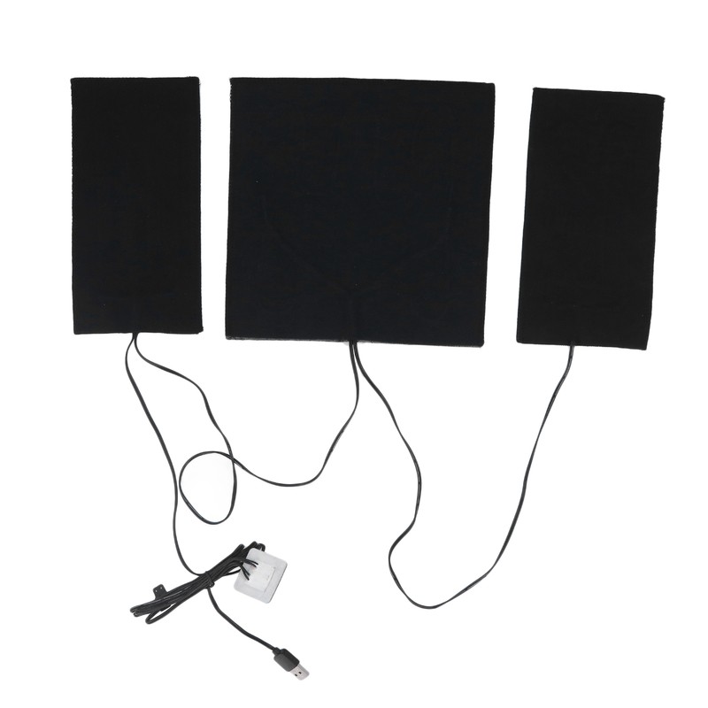 USB Electric Heating Sheet 3 Levels Adjustable Temperature Washable Carbon