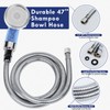 LukLoy Blue Shampoo Bowl Sprayer Head with Filter, 1/4" Nut