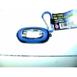 BRAUN Keychain LED Flashlight Magnetic Base & Snap Clip  NEW  GREAT FOR JOGGERS