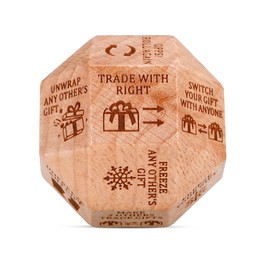 Santa Swap Gift Exchange Dice, Gift Exchange Dice, Christmas Dice Gift Exchange, Christmas Games for Family Party, Christmas Party Gift Exchange Dice Game, Christmas Group Party Game 1 Pcs 18 Sides