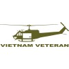 DuraCal 530 VIETNAM VETERAN UH-1 HUEY 3 Mil Vinyl Sticker