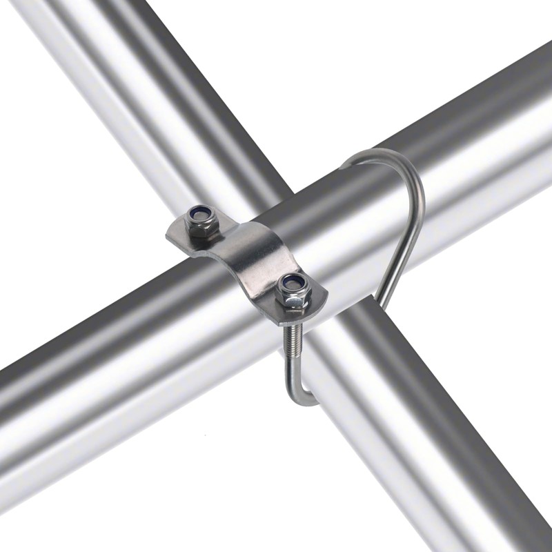 Nicerity 6 Pcs Stainless Steel Double U-Shaped Screw Bolt Cross