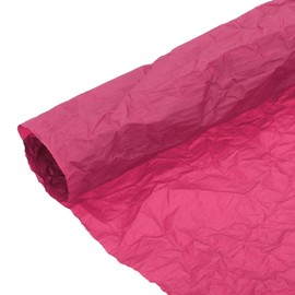 MECCANIXITY Flower Wrapping Paper, 5 Roll Waterproof Bouquet Crepe Paper Streamer Sheet for Crafts Birthday Gift Florist Packing Party (Peach, 22 x 22 Inch)
