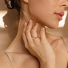 LUXEJEW Rose Gold Bow Rings for Women - Rose Gold