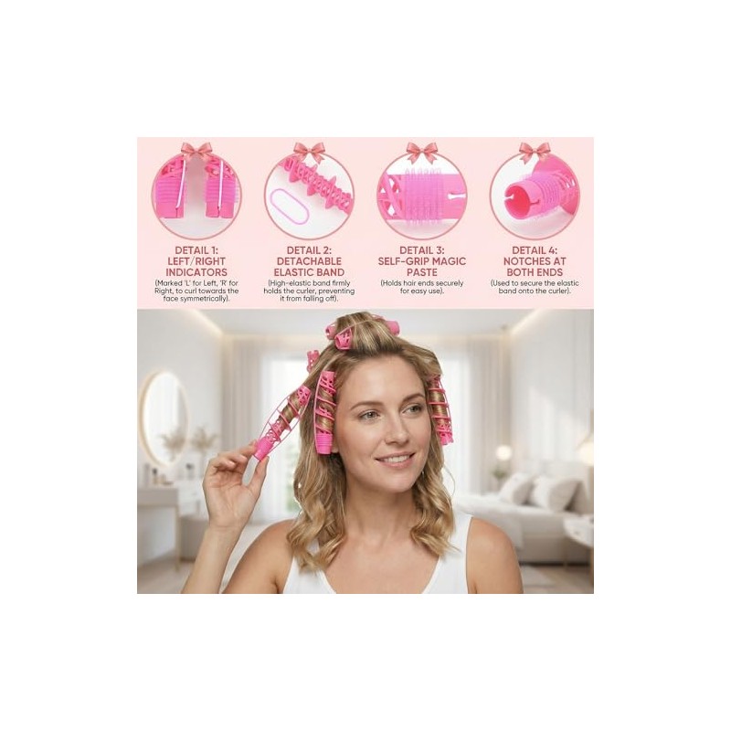 OULIGET Kit de peinado Ouliget Spiral Curls, rizadores sin calor