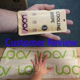 UOOVSAAP UOOVSAAP Body Wipes, Disposable Cooling Wipes, Travel Cleansing Wipes, Individually Wrapped for the Gym, Workout, Hiking, Travel, and Sport (Peach, Pack of 6)