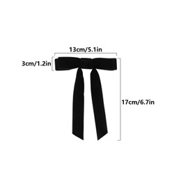 4Pcs Velvet Hair Bows Hair Ribbon Clips Alligator Clips Hair Accessories for Women Girls Toddlers(4 Colors-01)