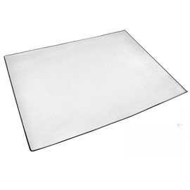 QWORK® Verdicktes und Bequemes 3mm x 150cm x 200cm Alu Isomatte Schaummatten, Faltbare Aluminiumfolie Isoliermatte für Camping und Outdoor