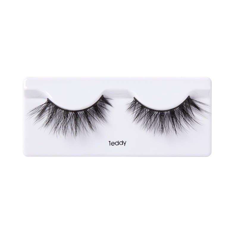 Kiss Lash Couture False Eyelashes, Triple Push-Up Teddy, 1 Pair,