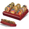 YRCKUDZKG Challenge Coin Display, Military Coin Holder Display with Solid