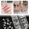 YFFSFDC Nail Parts, Rhinestones, Nail Art Parts, 3D, Large Capacity