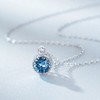 judypaul Women's S925 Silver Necklace, Length 15.7 + 2.4 inches