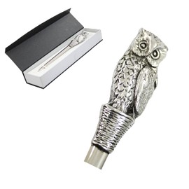 Cavagnini, Elegant stainless steel and pewter letter opener gift box included. (Owl)