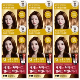 Elastine Salon de Color gray hair dye cream light brown 6 packs / 엘라스틴 살롱 드 컬러 새치 염색 크림 밝은갈색 6개