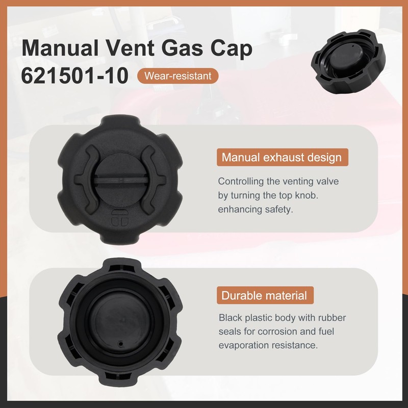 Powswopx 621501-10 Manual Vent Gas Cap Compatible with Moeller Tempo
