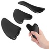 Professional Obsidian Face Massage Gua Sha Tool Portable Body Therapy