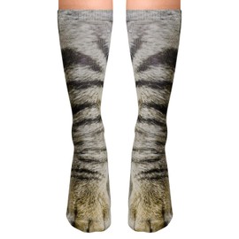 FilmHOO Animal Paws Socks - Funny 3D Animal Socks Crazy Cat Paw Crew Socks Novelty Socks Gag Gifts