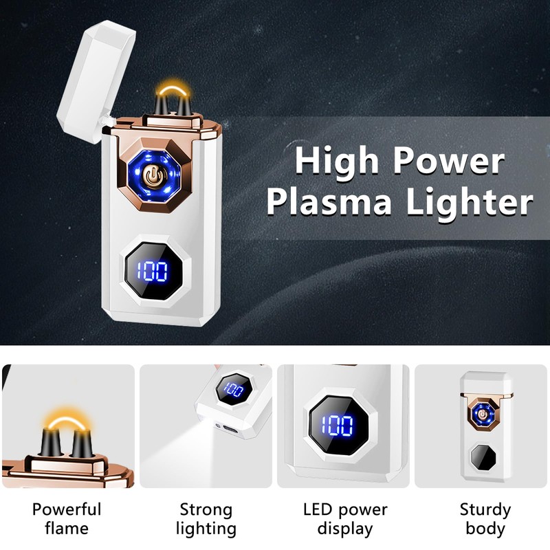 SKRFIRE Electric Lighter Rechargeable USB C Arc Plasma High Power