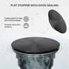 BOTEMY Stainless Steel Black Sink Drain Strainer 3-1/2'' Kitchen Sink