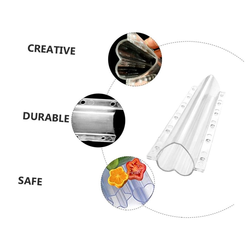 CAXUSD 3pcs Heart Vegetable Molds Fruit Shape Growing Molds Cucumber
