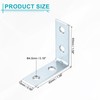 sourcing map 20 Pcs L Corner Bracket Corner Brace Metal