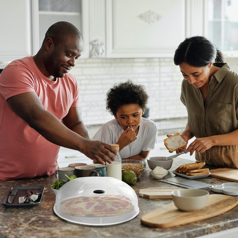 Microwave Splatter Cover for Food Large Microwave Plate Cover Guard
