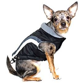 Hip Doggie HD-5SABK-XS Swiss Alpine Ski Vest Dog Coat XS Black