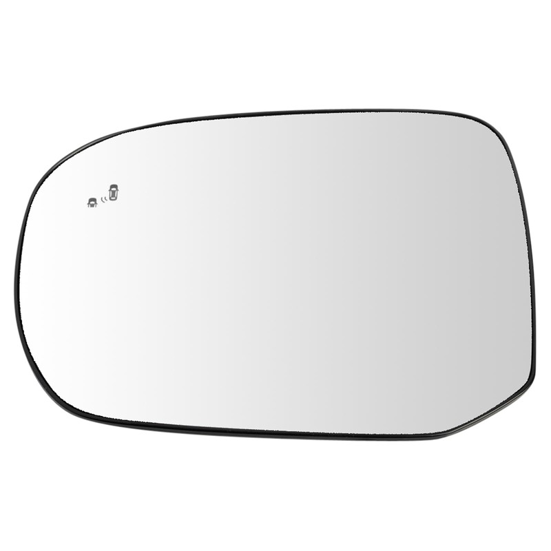 TRQ Left Driver Side Mirror Glass Heated Blind Spot Convex