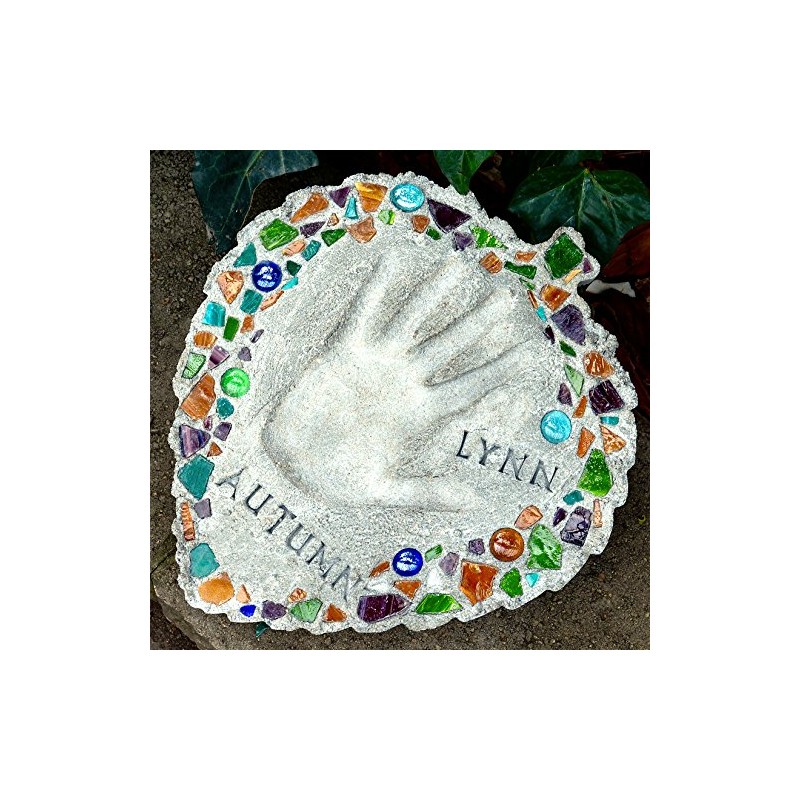 Midwest Products Milestones Decorative Mosaic Leaf Stepping Stone Kit for