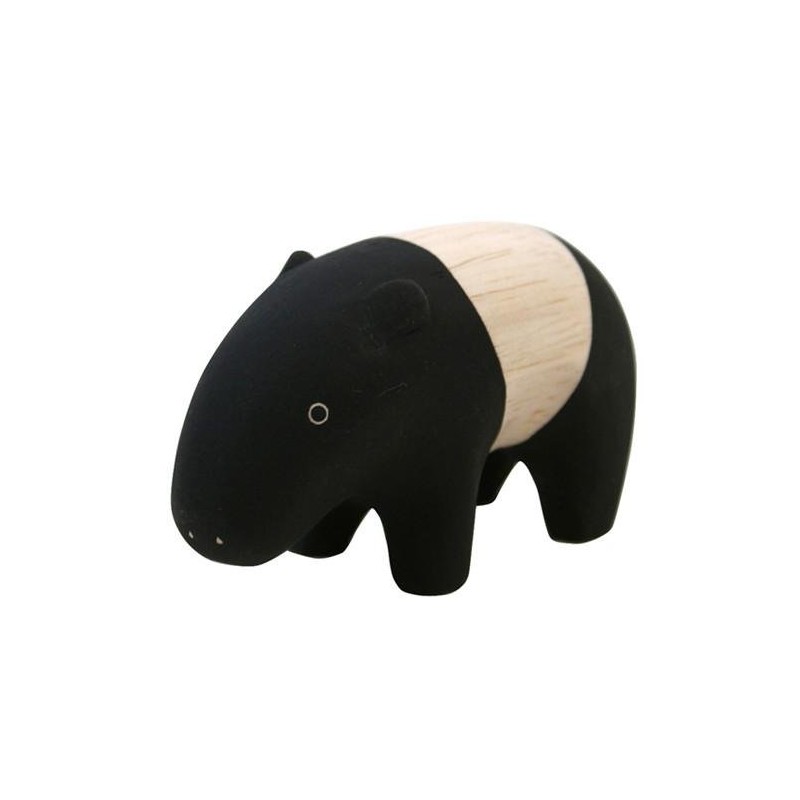 polepole Wooden animal Malayan Tapir
