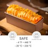 CHEFMADE Mini Pullman Loaf Pan with Lid, 0.66Lb Dough Capacity