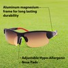 PeakVision GX6 Black-Red Non-Polarized Golf Sunglasses for Men & Women