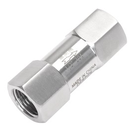 DERPIPE Air Check Valve - 1/2" NPT Female High Pressure Stainless Steel Hex One Way Valve For Air