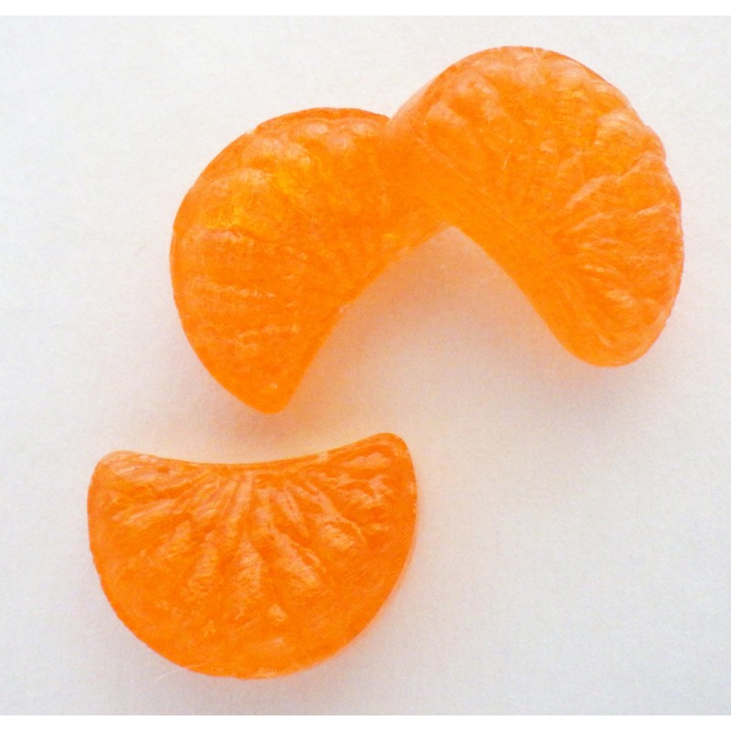 Mandarin Orange Candy, 100 Pieces, Individually Packaged, Commercial Use, Orange