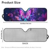 Tupalatus Butterfly Windshield Sun Shade Compatible with Jeep Wrangler JK