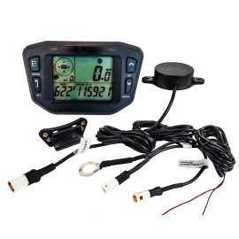 OZ-USA GPS Speedometer LCD Gauge Odometer Hourmeter Voltage Temperature Clock SxS UTV